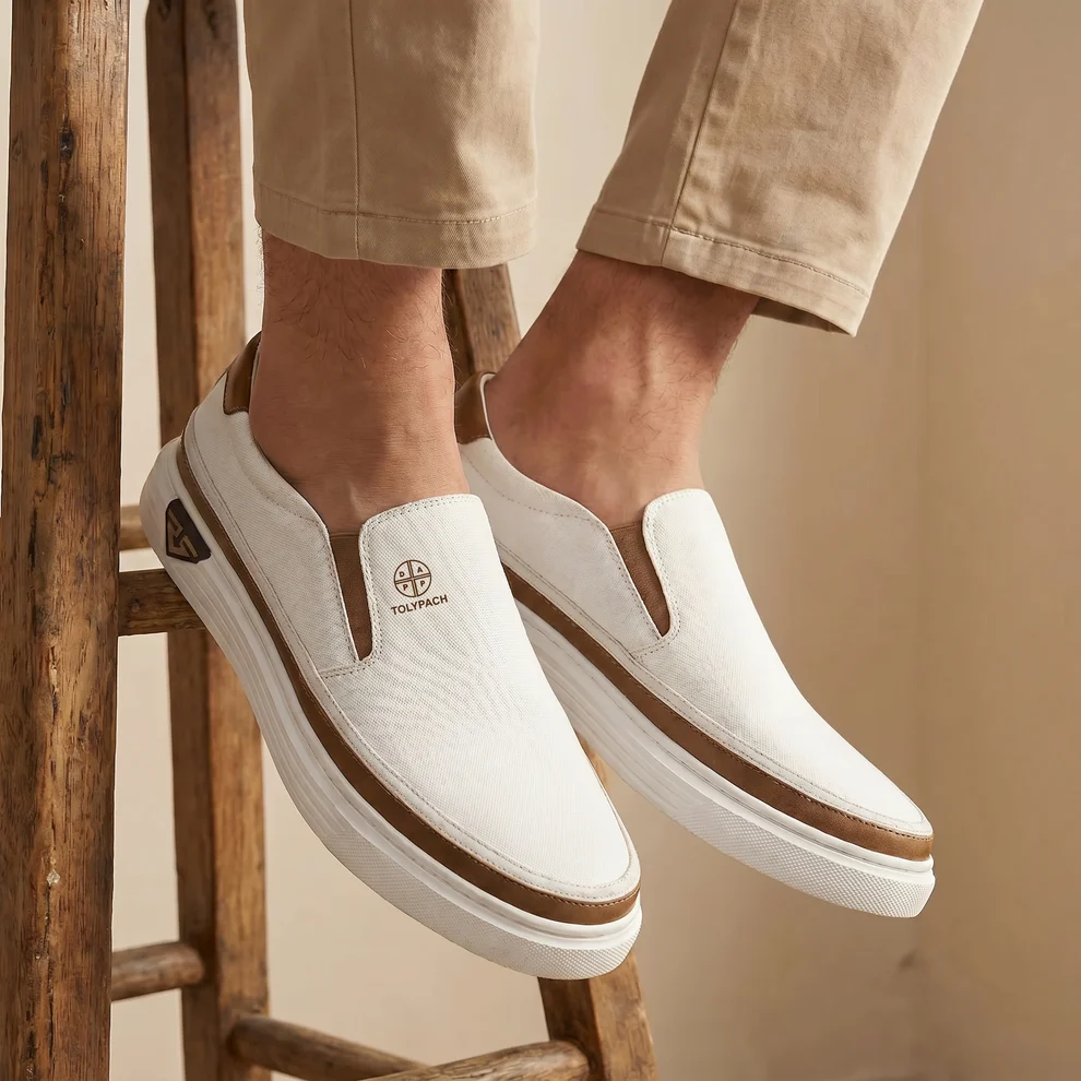 SNEAKER UOMO SLIP-ON IN PELLE